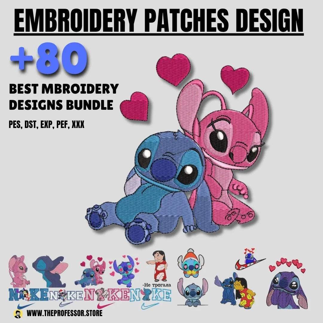 Stitch 90+ Embroidery high-quality designs