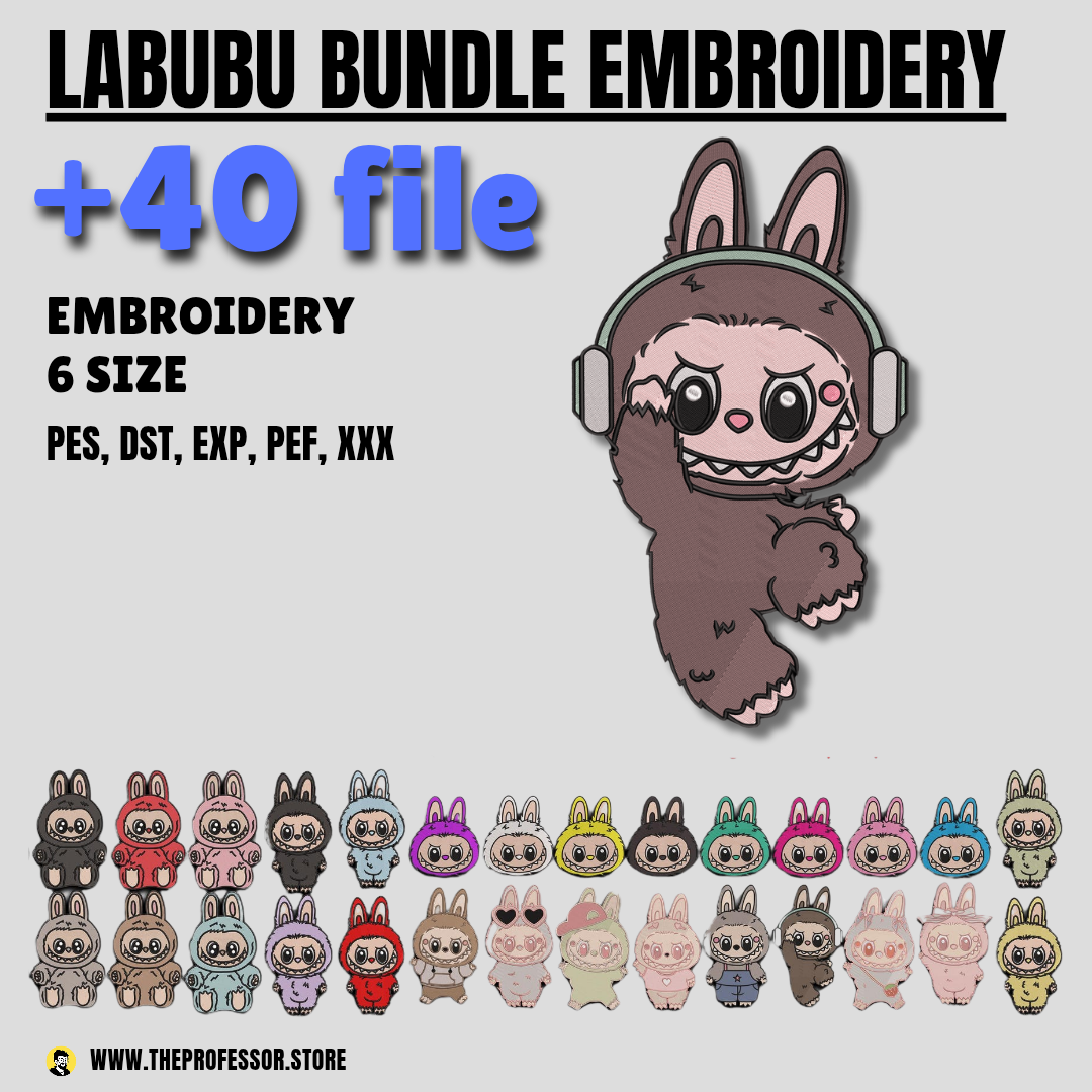+40 Embroidery Designs Bundle | Digital Download | Multiple File Formats & 6 Sizes